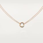 Gold-Plated Triple Circle Pendant Necklace