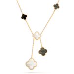 Gold-Plated Clover Y Necklace | 925 Sterling Silver - Image 11