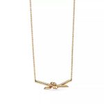 Minimalist Knot Pendant Necklace · 18K Gold Plated · Adjustable Chain