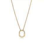 Small Lock Pendant Necklace · 18K Gold Plated · Adjustable Chain