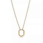Small Lock Pendant Necklace · 18K Gold Plated · Adjustable Chain