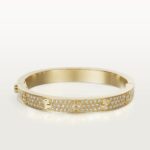 Wide Pavé Bangle Bracelet · 18K Gold Plated · Zirconia Cuff
