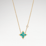 Gold-Plated Amazonite Star Necklace