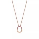 Lock Pendant Necklace · 18K Rose Gold Plated · Zirconia · Adjustable Chain