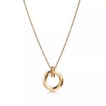 Small Circle Pendant Necklace · 18K Gold Plated · Adjustable Chain