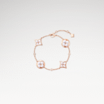 Rose Gold-Plated White Mother of Pearl Bracelet