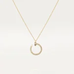 Gold-Plated Open Circle CZ Necklace