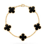 Clover Leaf Bracelet · 925 Silver · 18K Gold Plated