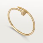 Gold-Plated Open Bangle with Cubic Zirconia | 3.5mm