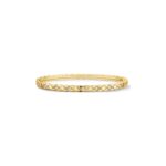 Gold-Plated Quilted CZ Bangle | V Gold