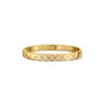 Gold-Plated Quilted CZ Bangle | V Gold
