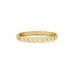 Gold-Plated Quilted Bangle | V Gold