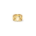 Gold-Plated Quilted Ring | 925 Sterling Silver