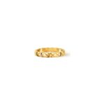 Gold-Plated Quilted Ring | 925 Silver