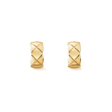 Gold-Plated Textured Pattern Earrings