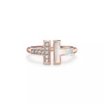 Rose Gold–Plated CZ Open Band Ring – 925 Silver