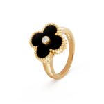 Gold-Plated Floral Motif Ring – 925 Silver - Image 2