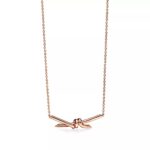 Minimalist Knot Pendant Necklace · 18K Gold Plated · Adjustable Chain - Image 7
