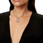 Medium Lock Pendant Necklace · 18K Gold Plated · Zirconia · 18-Inch Chain - Image 10