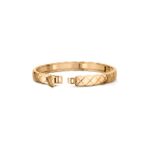Gold-Plated Quilted CZ Bangle | V Gold - Image 10