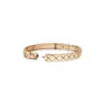 Gold-Plated Quilted Bangle | V Gold - Image 10