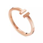 Square T Open Bangle · 18K Gold Plated · Medium Size - Image 10