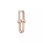 Link Earrings · Zirconia Accent · 18K Gold Plated · 1.5" Chain Design - Image 11