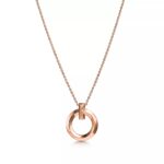 Small Circle Pendant Necklace · 18K Gold Plated · Adjustable Chain - Image 11