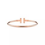 T Open Cuff Bracelet · 18K Gold Plated · Minimalist Design - Image 11