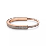 Lock Bangle with Zirconia · 18K Gold Plated · PVD 5x Layered - Image 11