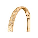 Gold-Plated Quilted CZ Bangle | V Gold - Image 11