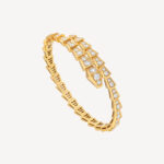 Gold CZ Snake Bracelet