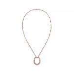 Medium Lock Pendant Necklace · 18K Gold Plated · Zirconia · 18-Inch Chain - Image 12