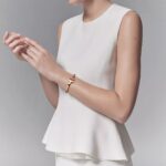 Square T Open Bangle · 18K Gold Plated · Medium Size - Image 12