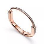 Lock Bangle with Zirconia · 18K Gold Plated · PVD 5x Layered - Image 12