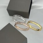 Gold-Plated CZ Double Band Bangle Bracelet - Image 12