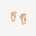 Chain Link CZ Earrings | 925 Sterling Silver, White Gold Plated - Image 4