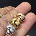 Gold-Plated Quilted Pendant Necklace - Image 14