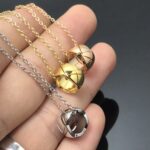 Gold-Plated Quilted Pendant Necklace - Image 15