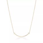 Smile Pendant Necklace · 18K Gold Plated · Small Minimalist Design - Image 2