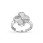 Gold-Plated Floral Motif Ring – 925 Silver - Image 14