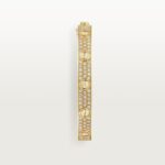 Wide Pavé Bangle Bracelet · 18K Gold Plated · Zirconia Cuff - Image 2