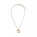 Small Circle Pendant Necklace · 18K Gold Plated · Adjustable Chain - Image 2