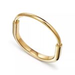 Lock Bangle · 18K Gold Plated · Medium Size - Image 2