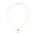 Rose Gold–Plated CZ Floral Motif Pendant Necklace - Image 2