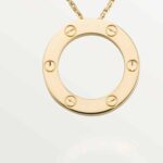 Gold-Plated Minimal Circle Pendant Necklace - Image 2