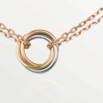 Gold-Plated Triple Circle Pendant Necklace - Image 2