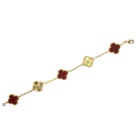 Clover Leaf Bracelet · 925 Silver · 18K Gold Plated - Image 12