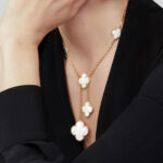 Gold-Plated Clover Y Necklace | 925 Sterling Silver - Image 2