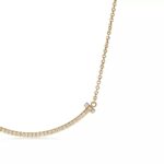Smile Pendant Necklace · 18K Gold Plated · Small Zirconia Accent - Image 3